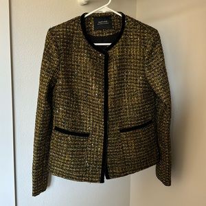 Embellished Collarless Jacket